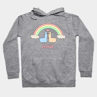 Lama Love Rainbow Cute Hoodie